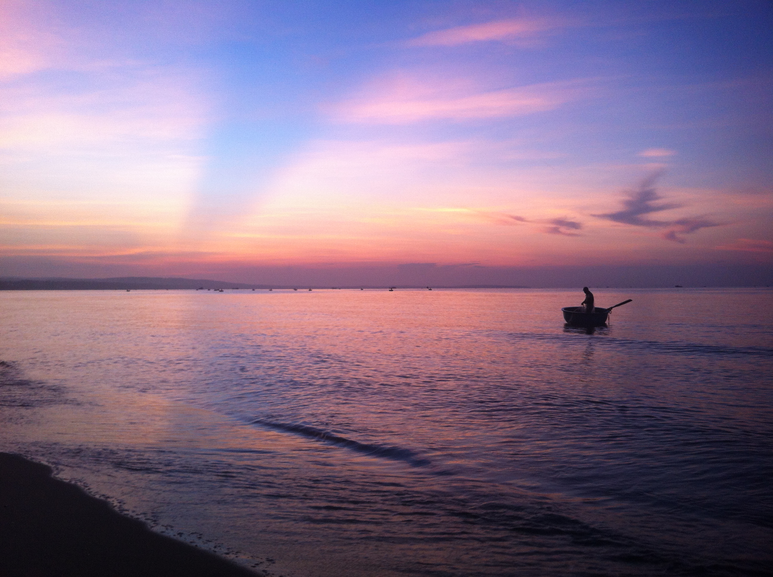 Sunrise in Mui ne beach