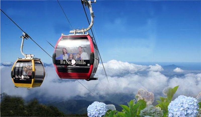 cable car in Ba Na Hill