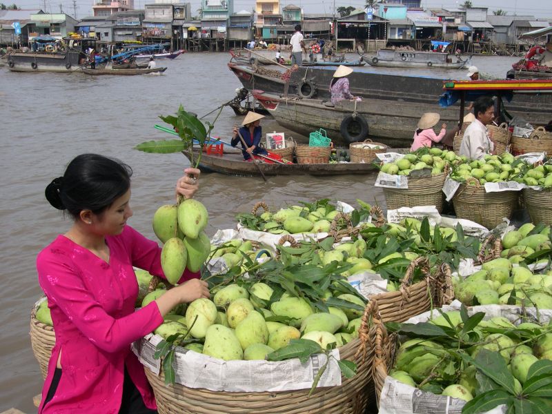 fruit in cai rang floating market