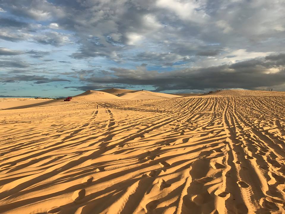 white sand dune